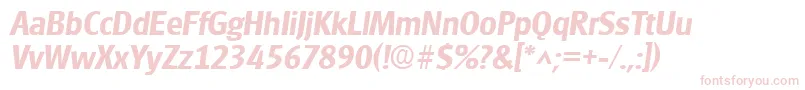 GlasgowBoldItalic-Schriftart – Rosa Schriften