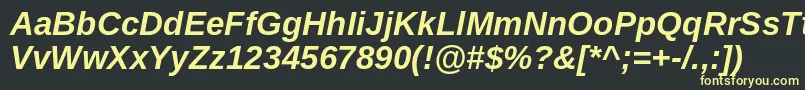 More about Arimo ffy Font Arimo ffy Font – Yellow Fonts on Black Background