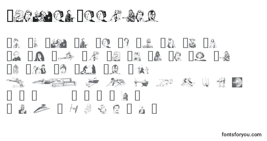 Czcionka ForcedReentry – alfabet, cyfry, specjalne znaki