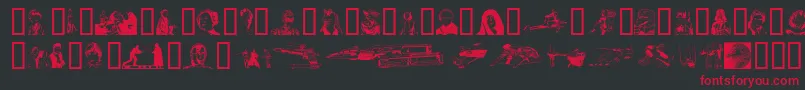 ForcedReentry Font – Red Fonts on Black Background