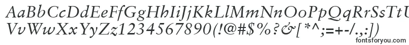 Шрифт SabonLtItalic – очень широкие шрифты