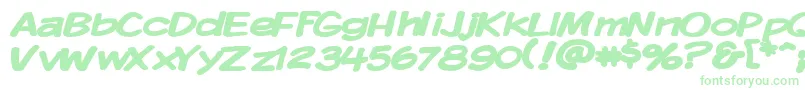 Kmkdspbw-Schriftart – Grüne Schriften