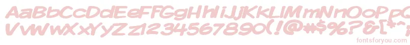 Kmkdspbw-Schriftart – Rosa Schriften