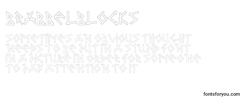 Обзор шрифта BrabbelBlocks