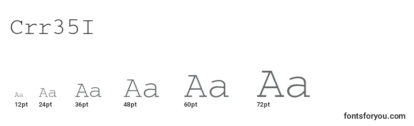 Crr35I Font Sizes