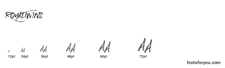 RoyalTwins font sizes