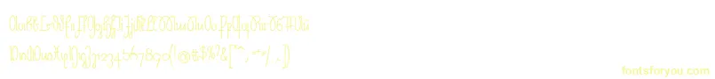 NeueRudelskopf-Schriftart – Gelbe Schriften