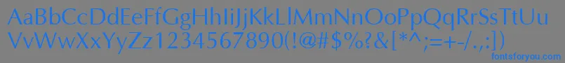 Agopus Font – Blue Fonts on Gray Background