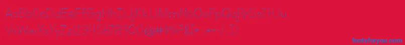 BmdLettersForLearnersDots Font – Blue Fonts on Red Background