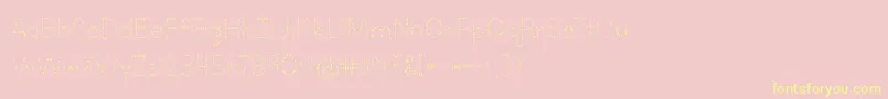 BmdLettersForLearnersDots Font – Yellow Fonts on Pink Background