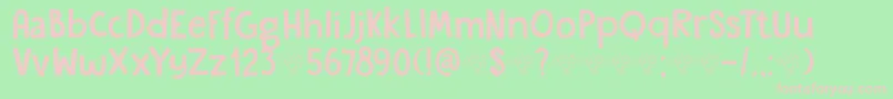 DkGardenGnome Font – Pink Fonts on Green Background