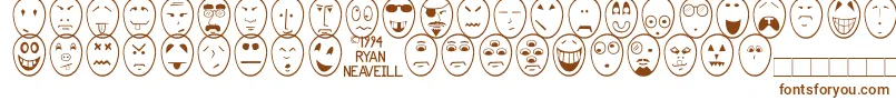 Funface Font – Brown Fonts on White Background