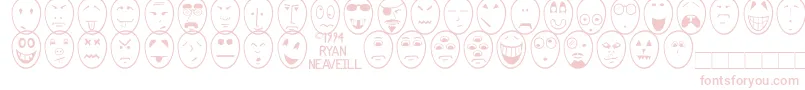 Funface Font – Pink Fonts on White Background