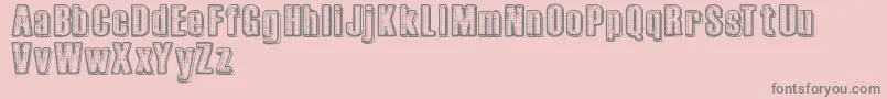 RvdPrintplate-Schriftart – Graue Schriften auf rosa Hintergrund