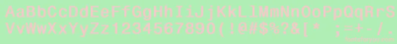 Подробнее о шрифте Monospace821Bold Шрифт Monospace821Bold – розовые шрифты на зелёном фоне