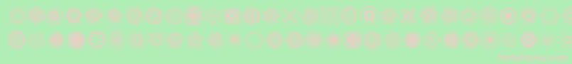 Extasy ffy Font – Pink Fonts on Green Background