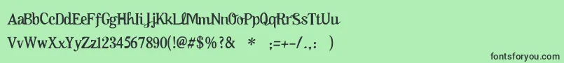 Oktoberfest Font – Black Fonts on Green Background