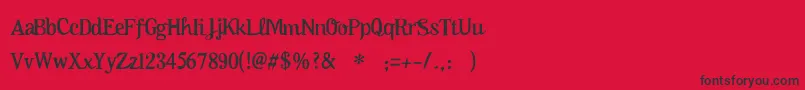 Oktoberfest Font – Black Fonts on Red Background