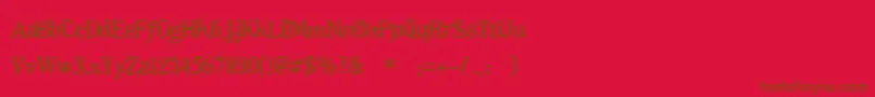 Oktoberfest Font – Brown Fonts on Red Background