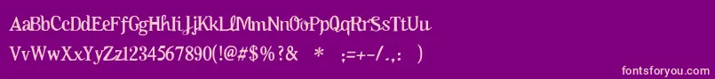 Oktoberfest Font – Pink Fonts on Purple Background