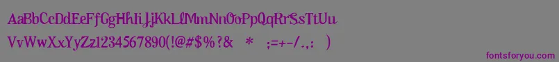 Oktoberfest Font – Purple Fonts on Gray Background