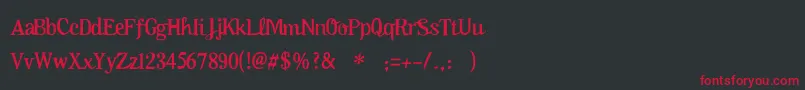 Oktoberfest Font – Red Fonts on Black Background