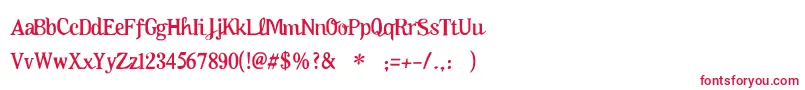 Oktoberfest Font – Red Fonts on White Background