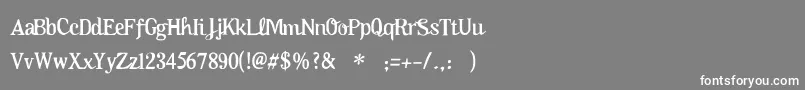 Oktoberfest Font – White Fonts on Gray Background