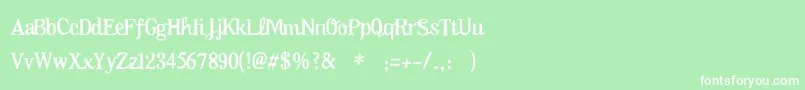 フォントOktoberfest – 緑の背景に白い文字