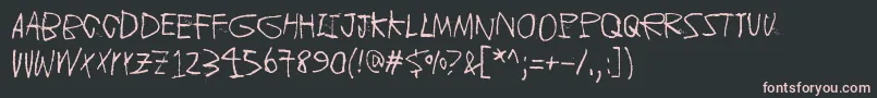 ChildrenOfTheRevolution Font – Pink Fonts on Black Background