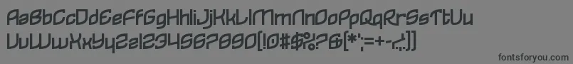 フォントReflecques – 黒い文字の灰色の背景