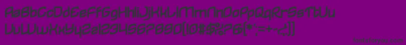 Reflecques Font – Black Fonts on Purple Background