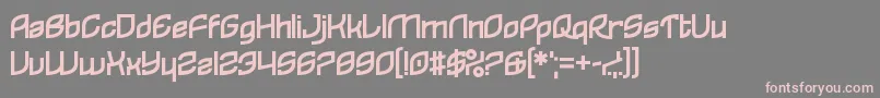Reflecques Font – Pink Fonts on Gray Background