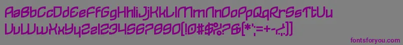 Reflecques Font – Purple Fonts on Gray Background