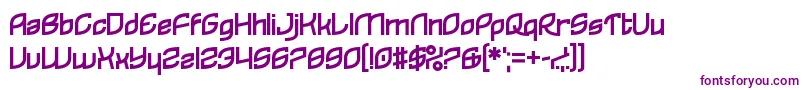 Reflecques Font – Purple Fonts on White Background