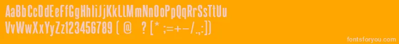 SaridonaPersonalUse Font – Pink Fonts on Orange Background
