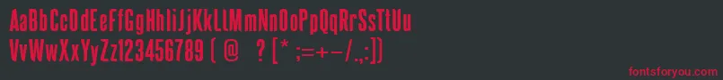 SaridonaPersonalUse Font – Red Fonts on Black Background