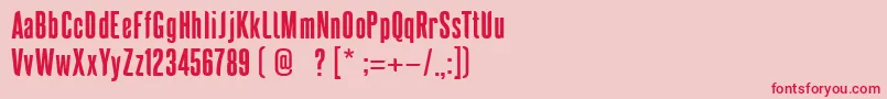 SaridonaPersonalUse Font – Red Fonts on Pink Background