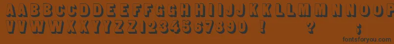 Sansserifshaded Font – Black Fonts on Brown Background