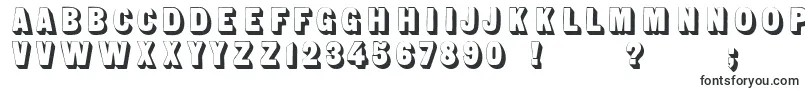Шрифт Sansserifshaded – футбольные шрифты