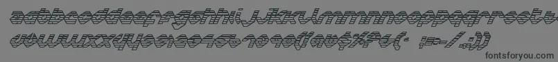 Charlieiog Font – Black Fonts on Gray Background