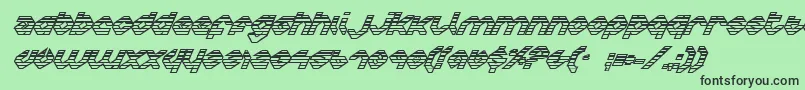 Charlieiog Font – Black Fonts on Green Background