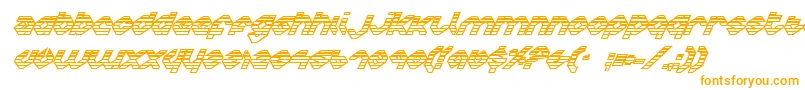 Charlieiog Font – Orange Fonts on White Background