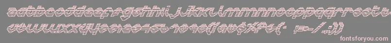 Charlieiog Font – Pink Fonts on Gray Background