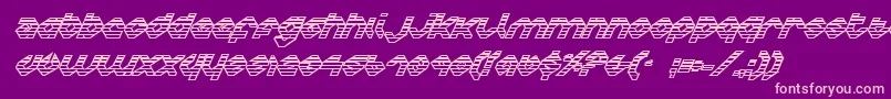 Charlieiog Font – Pink Fonts on Purple Background