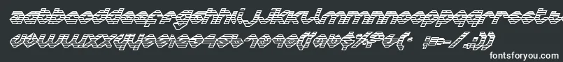 Charlieiog Font – White Fonts on Black Background