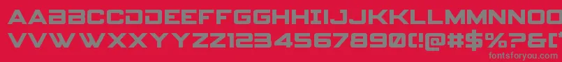 Spyagencyv3 Font – Gray Fonts on Red Background