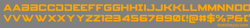 Spyagencyv3 Font – Orange Fonts on Gray Background