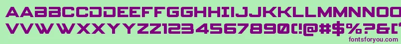 Spyagencyv3 Font – Purple Fonts on Green Background