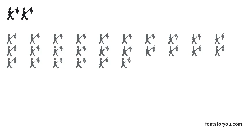 Czcionka LmsParade – alfabet, cyfry, specjalne znaki